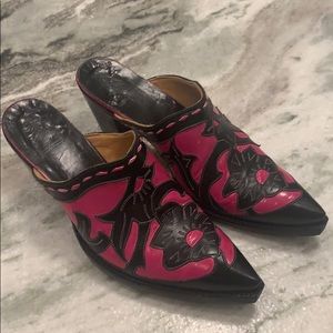 Old gringo hot pink mules